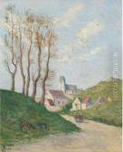 L'eglise Du Treport Oil Painting by Maximilien Luce