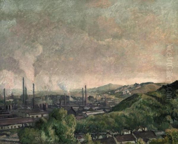 Les Usines A Charleroi by Maximilien Luce