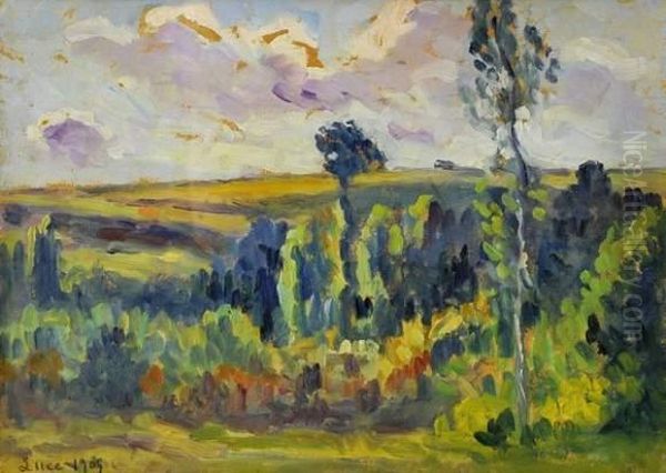 Paysage Oil Painting by Maximilien Luce