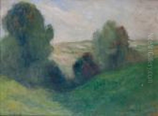 Paysage Vallonne Oil Painting by Maximilien Luce