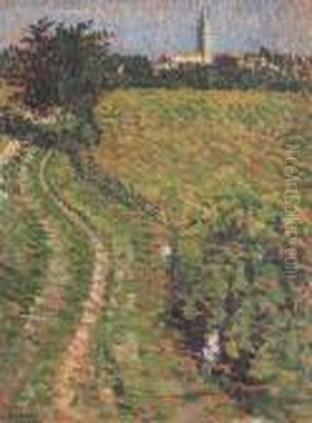 Le Chemin De Village Oil Painting by Maximilien Luce