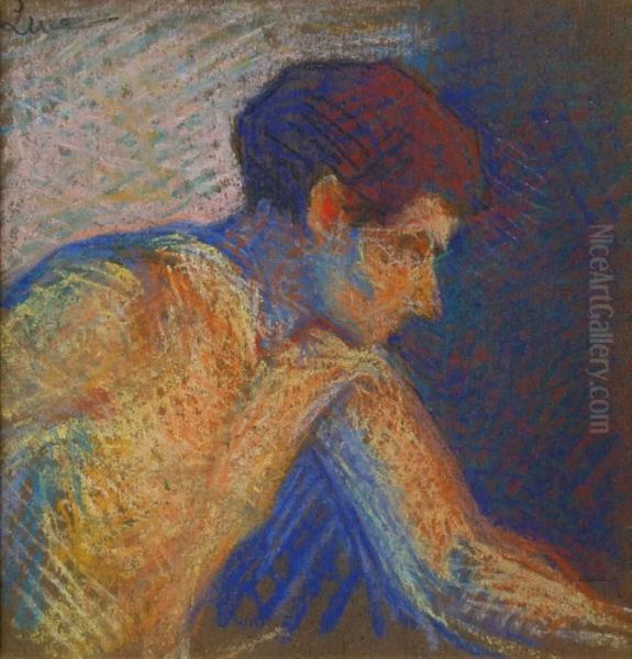 Jeune Boulanger Au Fournil Oil Painting by Maximilien Luce