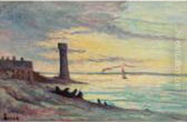 Honfleur Oil Painting by Maximilien Luce