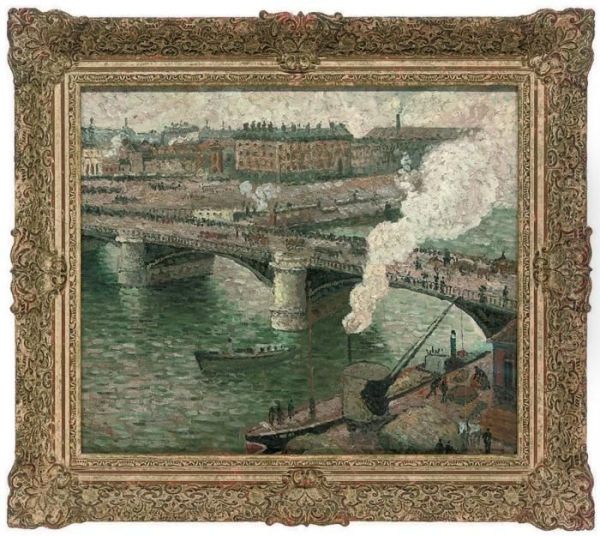 Le Pont Oil Painting by Maximilien Luce