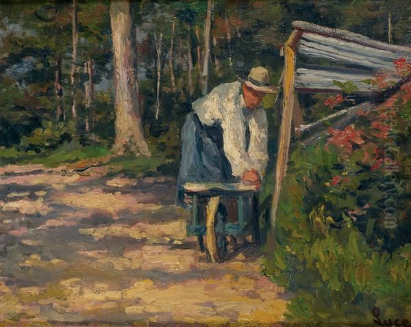 Le Jardinier Oil Painting by Maximilien Luce