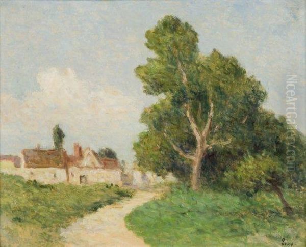 Paysage Aux Environs De Rolleboise Oil Painting by Maximilien Luce