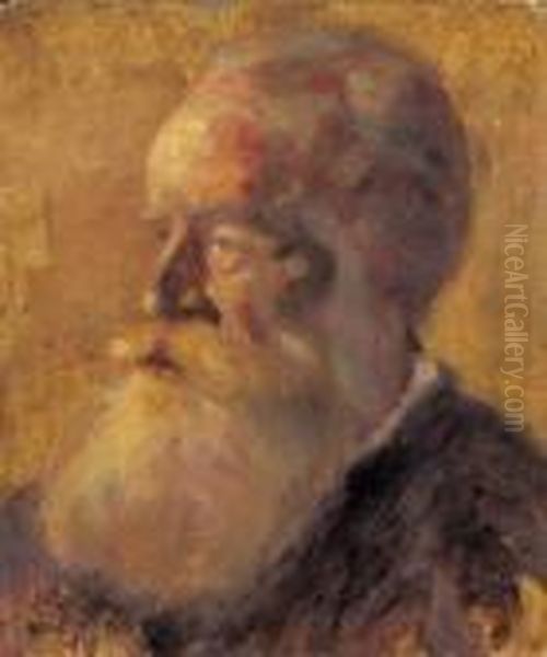 Portrait De Vieillard Oil Painting by Maximilien Luce