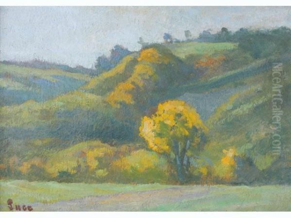 Paysage D'automne Oil Painting by Maximilien Luce