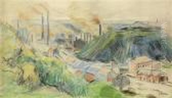 Charleroi Oil Painting by Maximilien Luce