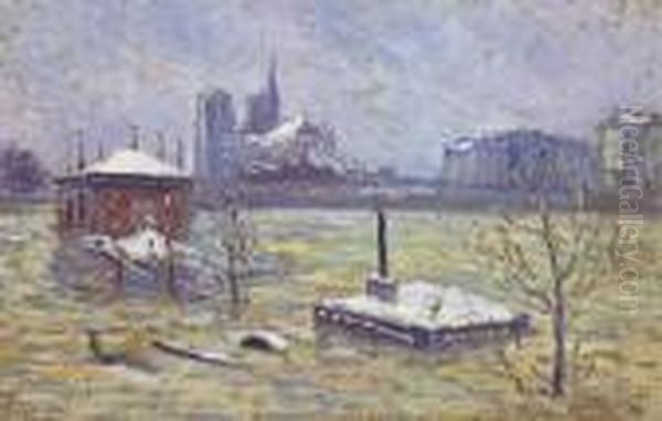 L'inondation Oil Painting by Maximilien Luce