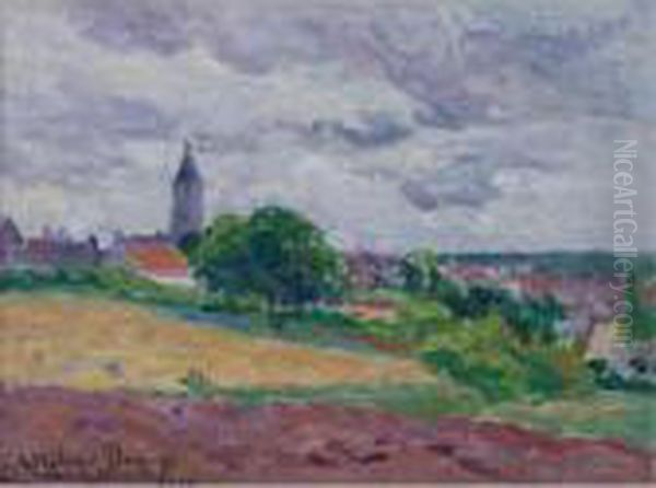 Souvenir De Mereville Oil Painting by Maximilien Luce