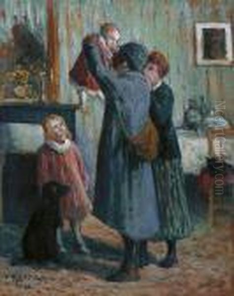 Le Retour Oil Painting by Maximilien Luce