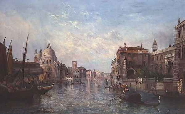 View of the Grand Canal, Venice Oil Painting by Alfred Pollentine