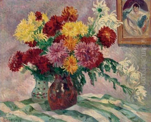 Nature Morte Oil Painting by Maximilien Luce