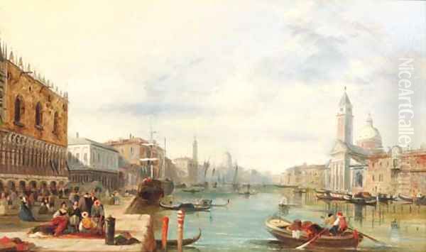 The Grand Canal, Venice 3 Oil Painting by Alfred Pollentine