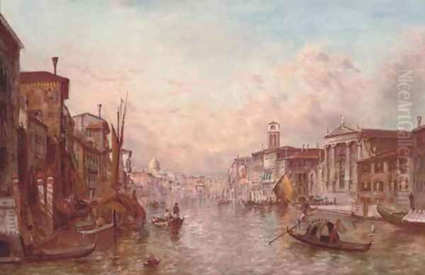 The Grand Canal, Venice 6 Oil Painting by Alfred Pollentine