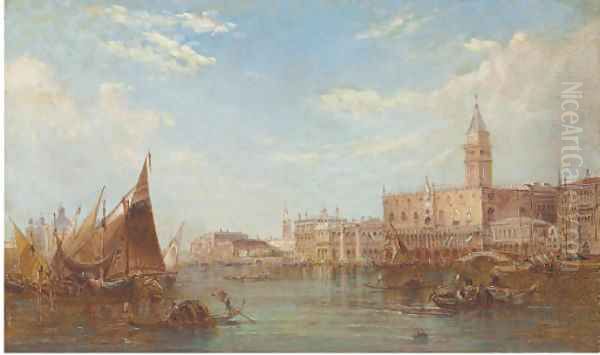 The Doge's Palace, Grand Canal, Venice Oil Painting by Alfred Pollentine