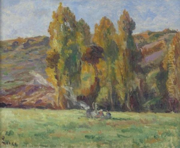 Bessy-sur-cure Oil Painting by Maximilien Luce