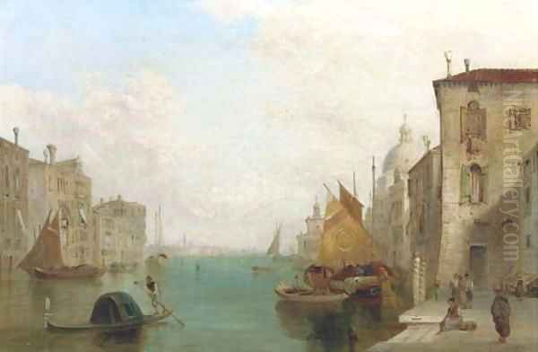 The Grand Canal, Venice 2 Oil Painting by Alfred Pollentine