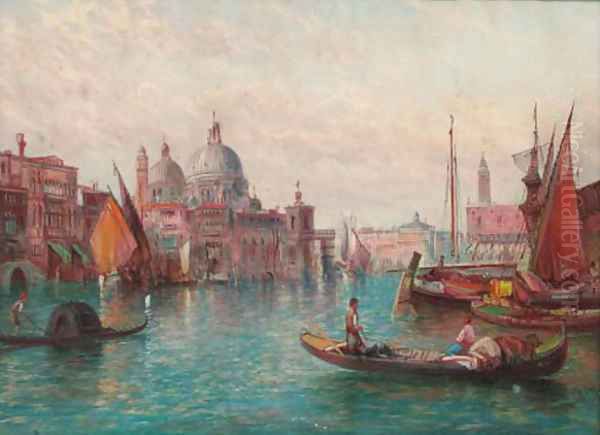 The Grand Canal, Venice 5 Oil Painting by Alfred Pollentine