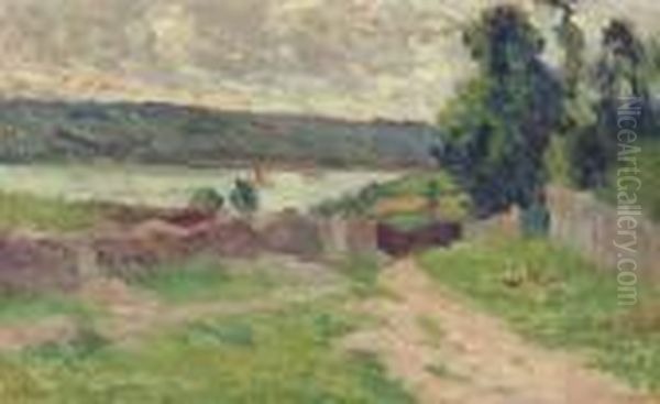 Paysage Aux Environs De Kermouster Oil Painting by Maximilien Luce