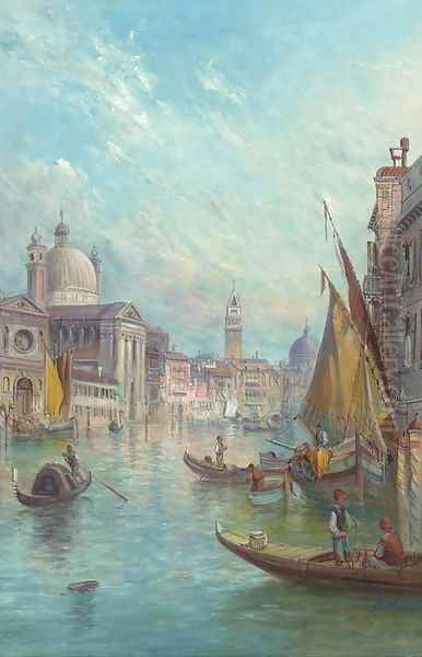 The Giudecca Canals Oil Painting by Alfred Pollentine