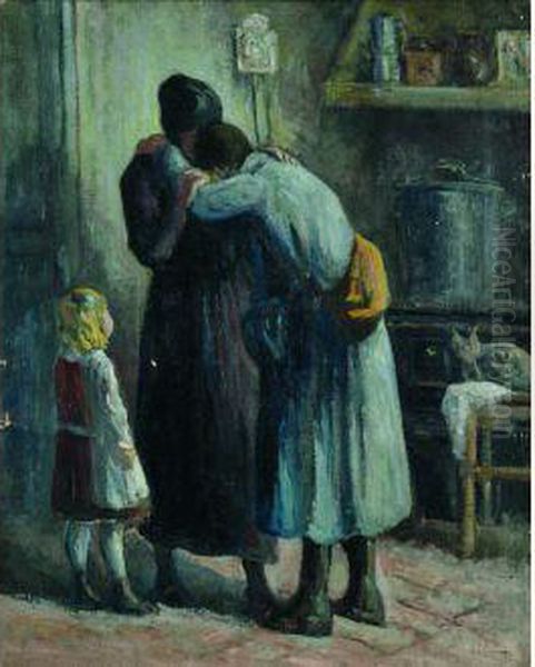 La Permission Oil Painting by Maximilien Luce