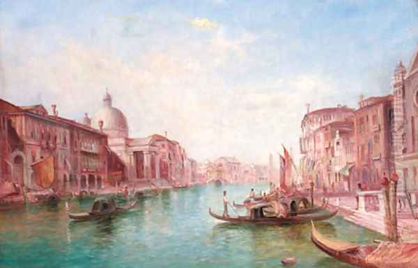 The Grand Canal, Venice 4 Oil Painting by Alfred Pollentine