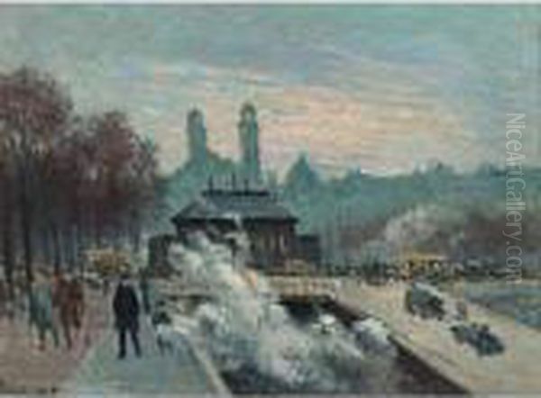 Le Trocadero Oil Painting by Maximilien Luce