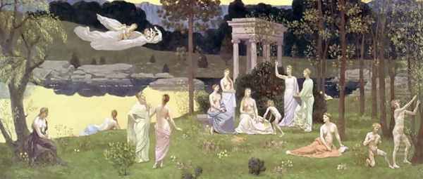 The Sacred Wood Cherished by the Arts and the Muses Oil Painting by Pierre-Cecile Puvis De Chavannes