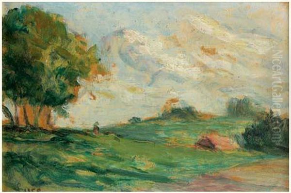 Paysage Oil Painting by Maximilien Luce