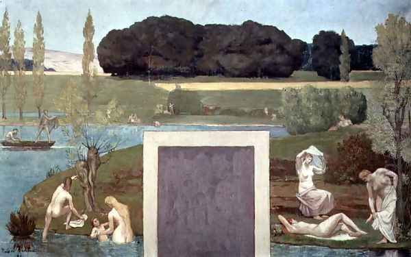 Summer 2 Oil Painting by Pierre-Cecile Puvis De Chavannes