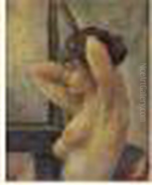 Femme Nue En Buste Oil Painting by Maximilien Luce