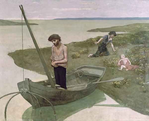 The Poor Fisherman, 1881 Oil Painting by Pierre-Cecile Puvis De Chavannes