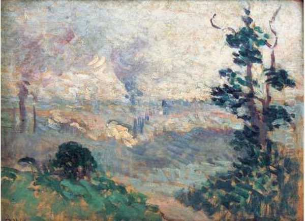 Paysage Oil Painting by Maximilien Luce