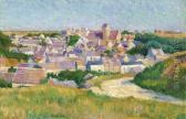 Moulineux, L'entree Du Village Oil Painting by Maximilien Luce