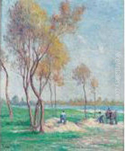 Saint-ay, Paysage Oil Painting by Maximilien Luce