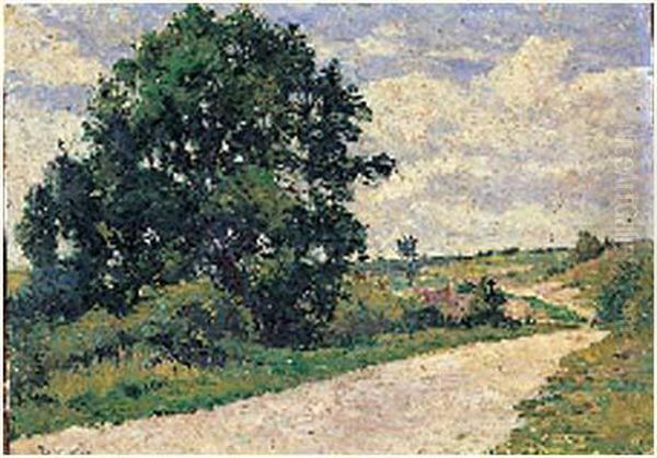 Environ D'arcyt, Le Chemin Oil Painting by Maximilien Luce