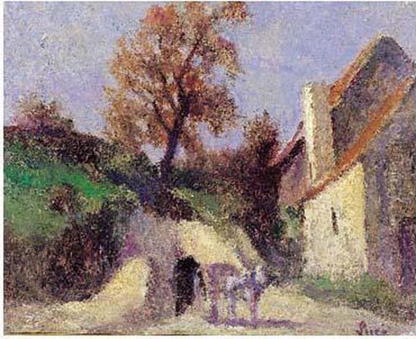 La Charrette Oil Painting by Maximilien Luce