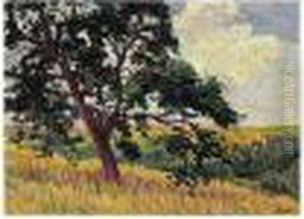 Paysage A Moulineux Oil Painting by Maximilien Luce