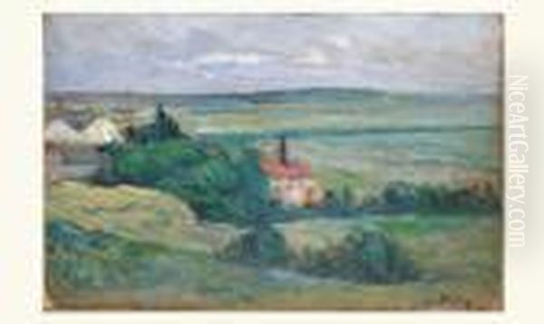 Paysage Oil Painting by Maximilien Luce