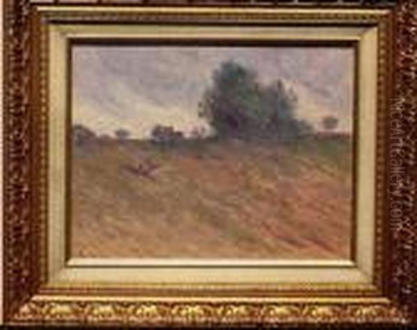 Spring Landscape Oil Painting by Maximilien Luce