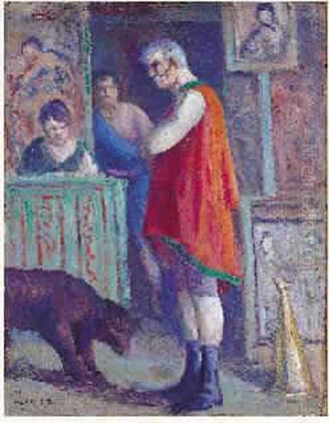 Le Vieil Athlete Oil Painting by Maximilien Luce