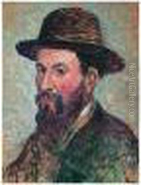 Portrait D'homme Oil Painting by Maximilien Luce