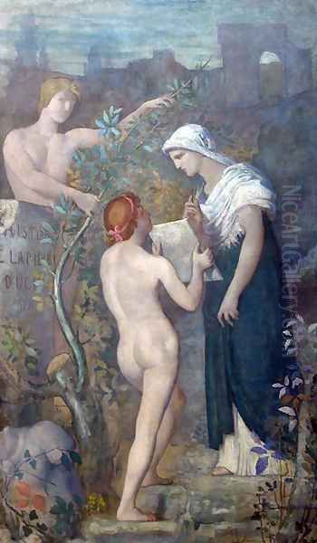 The history Oil Painting by Pierre-Cecile Puvis De Chavannes