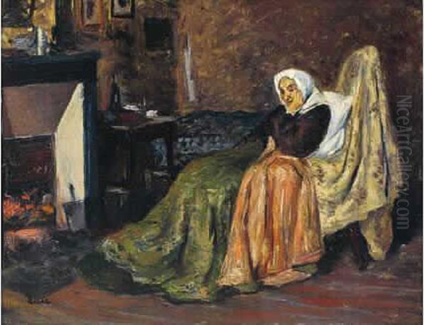 La Tante Octavie Oil Painting by Maximilien Luce