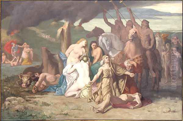 War Oil Painting by Pierre-Cecile Puvis De Chavannes