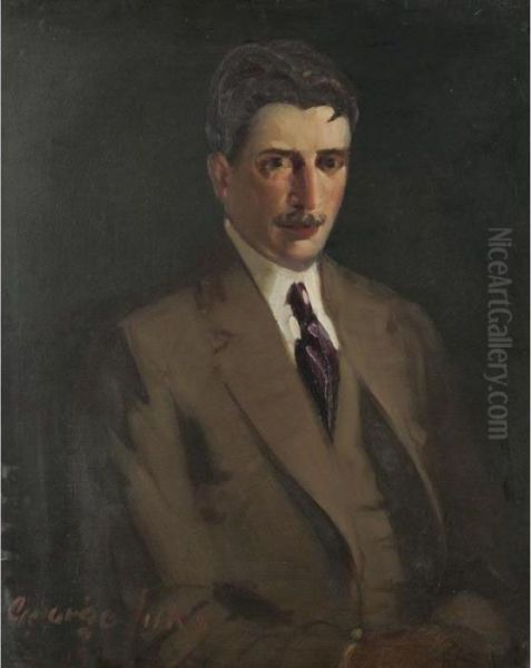 Portrait Of Leroy Ireland Oil Painting by George Luks