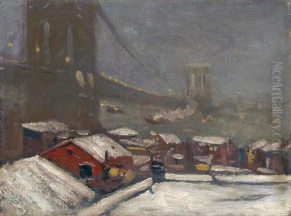 Brooklyn Bridge by George Luks