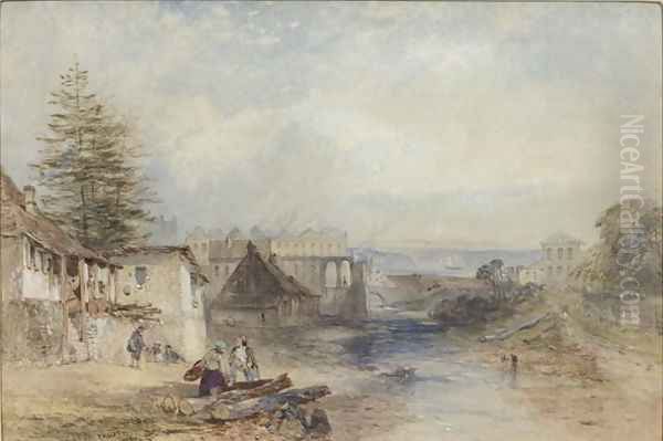 The Tank Stream, Sydney, c.1842 Oil Painting by John Skinner Prout